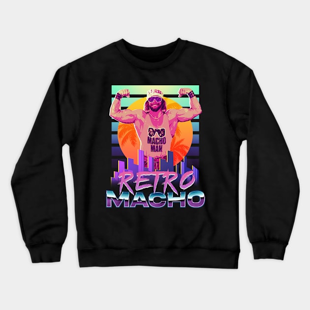 Retro Macho Crewneck Sweatshirt by RetroVania